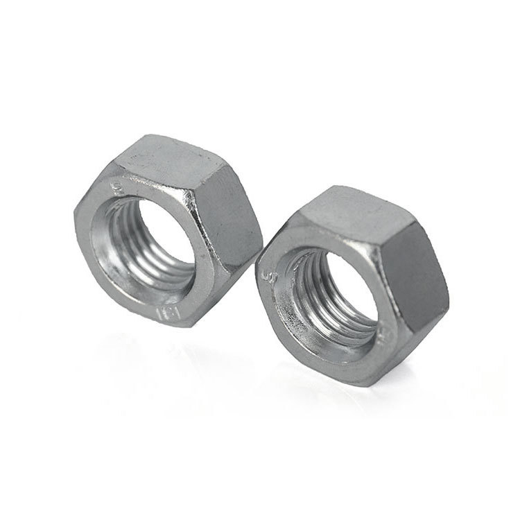 现货批发 国标镀白锌螺母gb52 国标外六角螺母 螺帽m3-m30紧加固