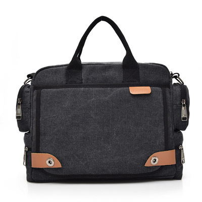 Multi-compartment Canvas MEN'S Bag Cross-body Briefcase