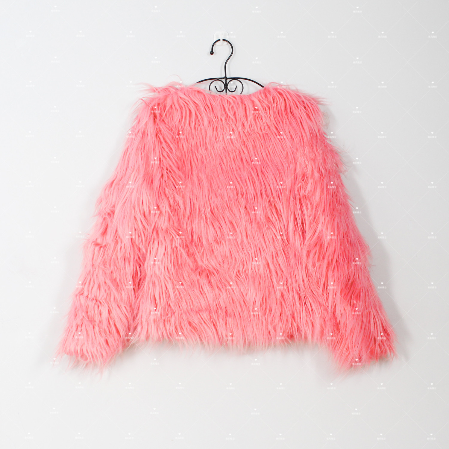 2017秋冬新款仿皮草人造水洗毛仿狐狸毛短款外套女大码毛毛上衣