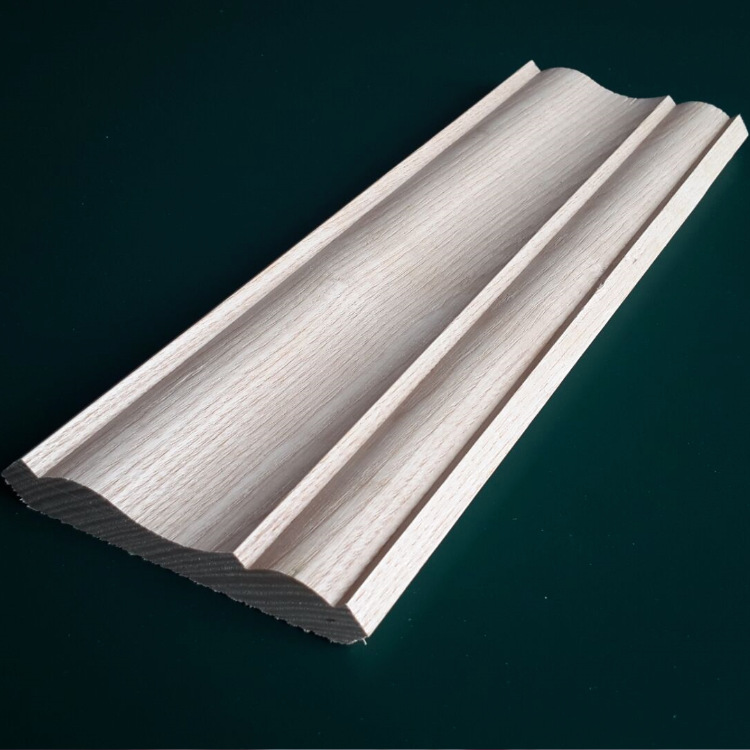 【水曲柳木】门框顶角线 天然实木10*1.5cm