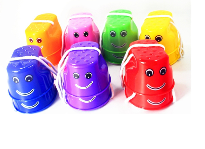 儿童高跷加厚塑料笑脸幼儿园踩高跷户外运动平衡感统训练器材玩具