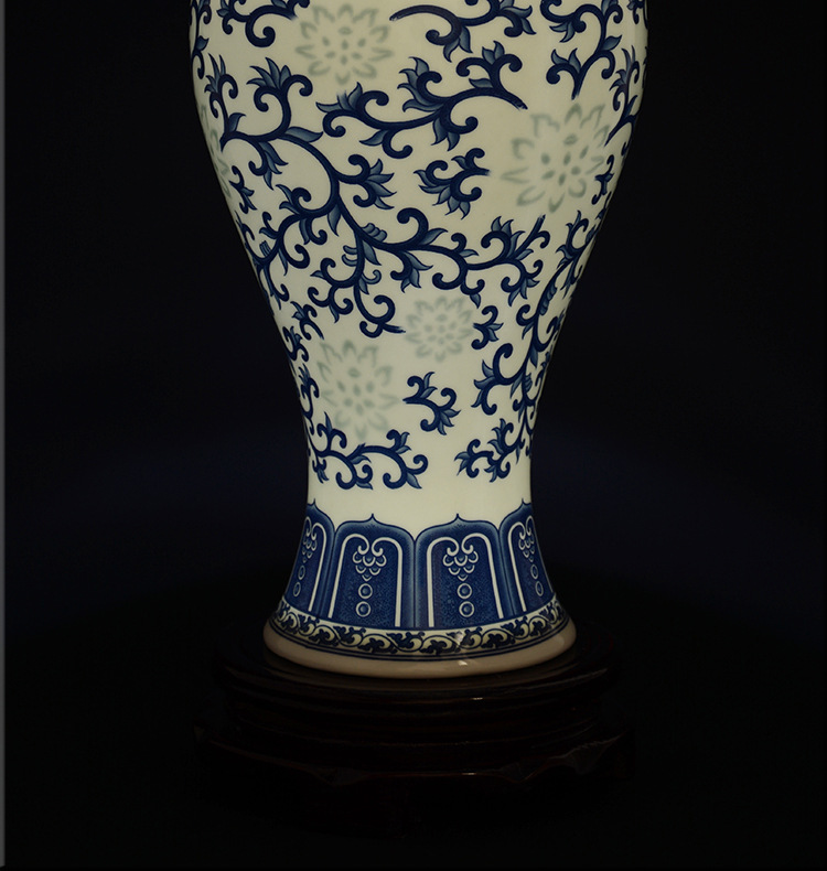 花瓶青花玲珑梅瓶景德镇陶瓷小花瓶青花瓷厂家直销定制批发