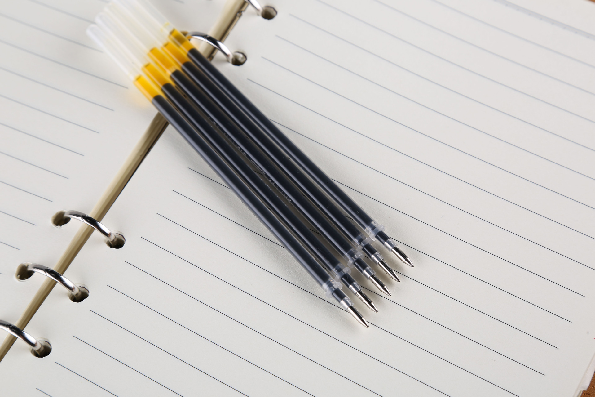 5mm子弹头全针管中性笔芯商务办公签字笔芯文体文具批发