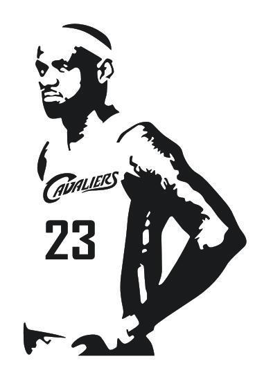 ks1090 nba骑士队勒布朗詹姆斯墙贴画男生宿舍酒吧篮球馆装饰贴纸