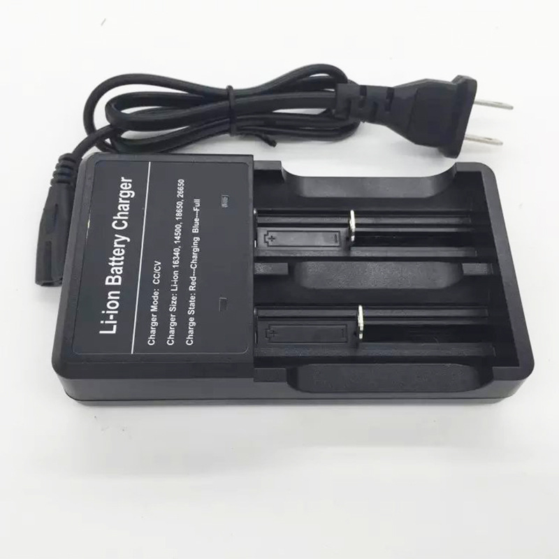 强光手电筒3.7v四槽充电池18650锂电led充电器恒流转灯充满自停