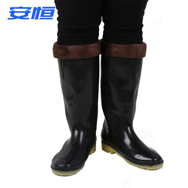 Factory Wholesale Beef Tendon Bottom Men's Acid and Alkali Resistant Deodorant Wholesale Labor Protection Rain Shoes Rain Boots Rain Boots Labor Protection Supplies