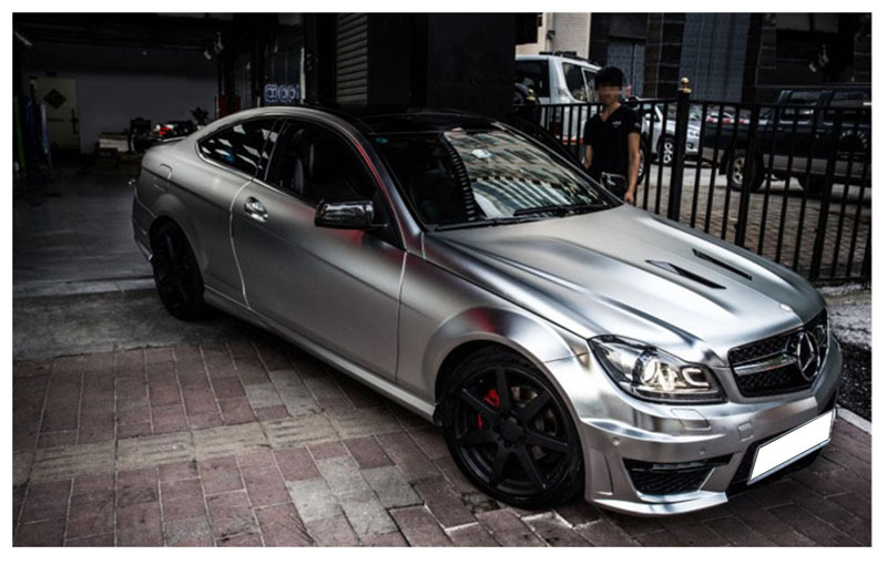 厂家直销全车身亚光改装贴膜整车电镀电光贴膜电光金属车改色膜