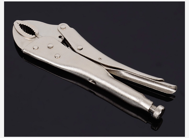 供应‖大力钳 10寸圆锯齿口胶柄大力钳 直口夹持锁定大力钳工具