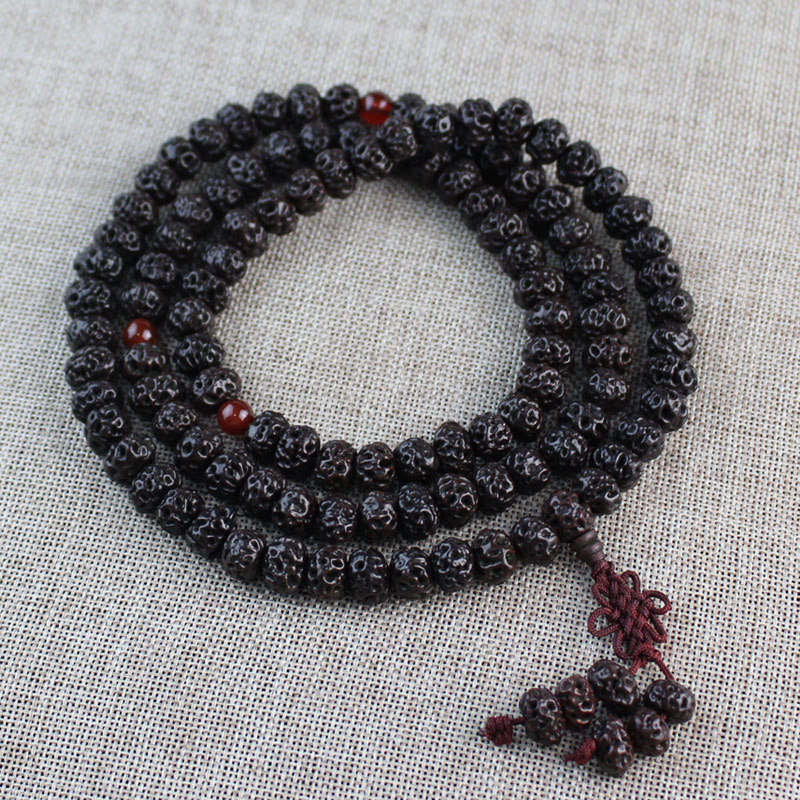 厂家批发大如意菩提子手串108颗佛珠手链天意子念珠手串男女饰品