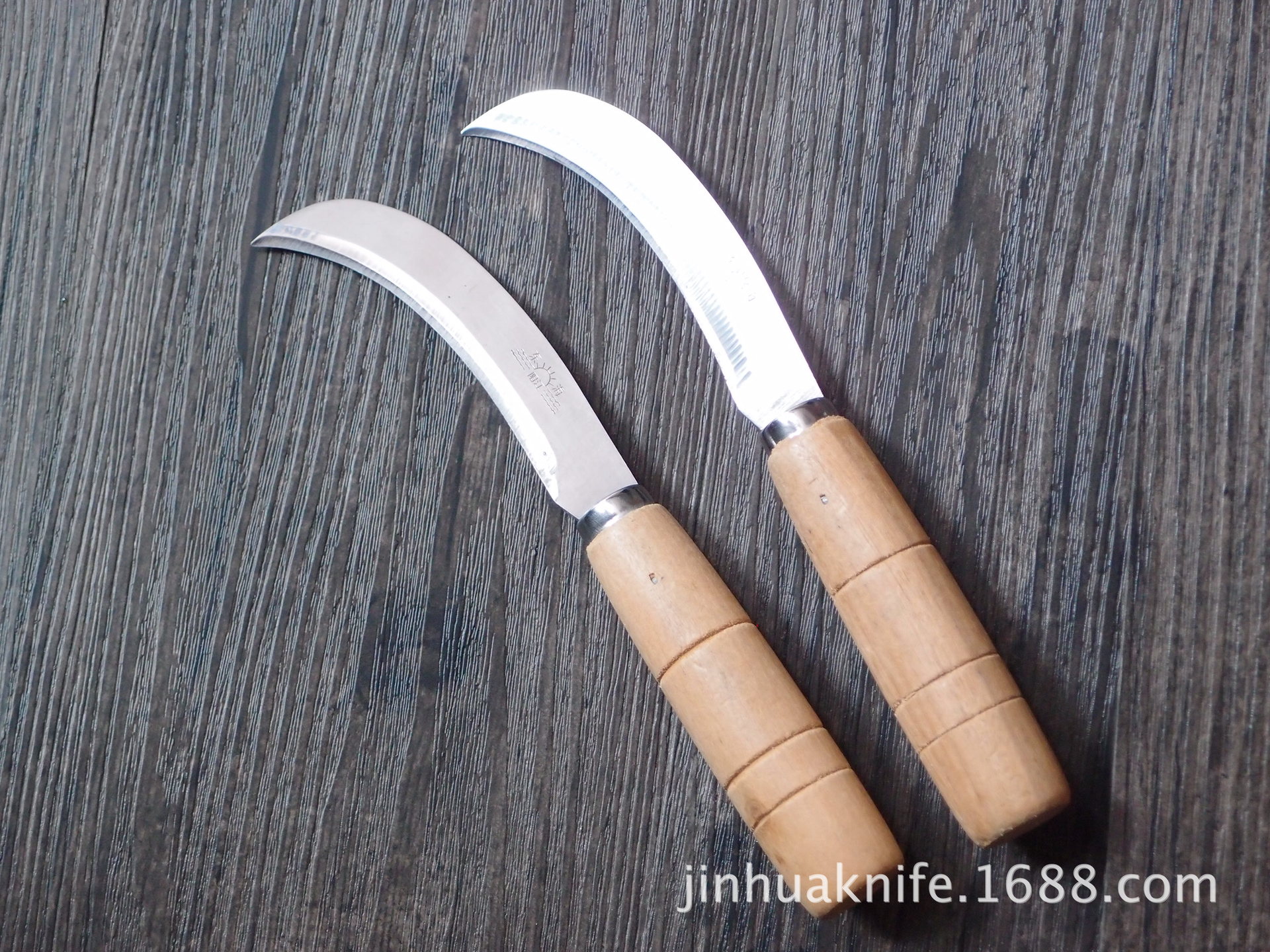 木柄香蕉刀 弯刀小勾刀锋利实用 菠萝刀 割菜刀小镰刀水果刀 厂家