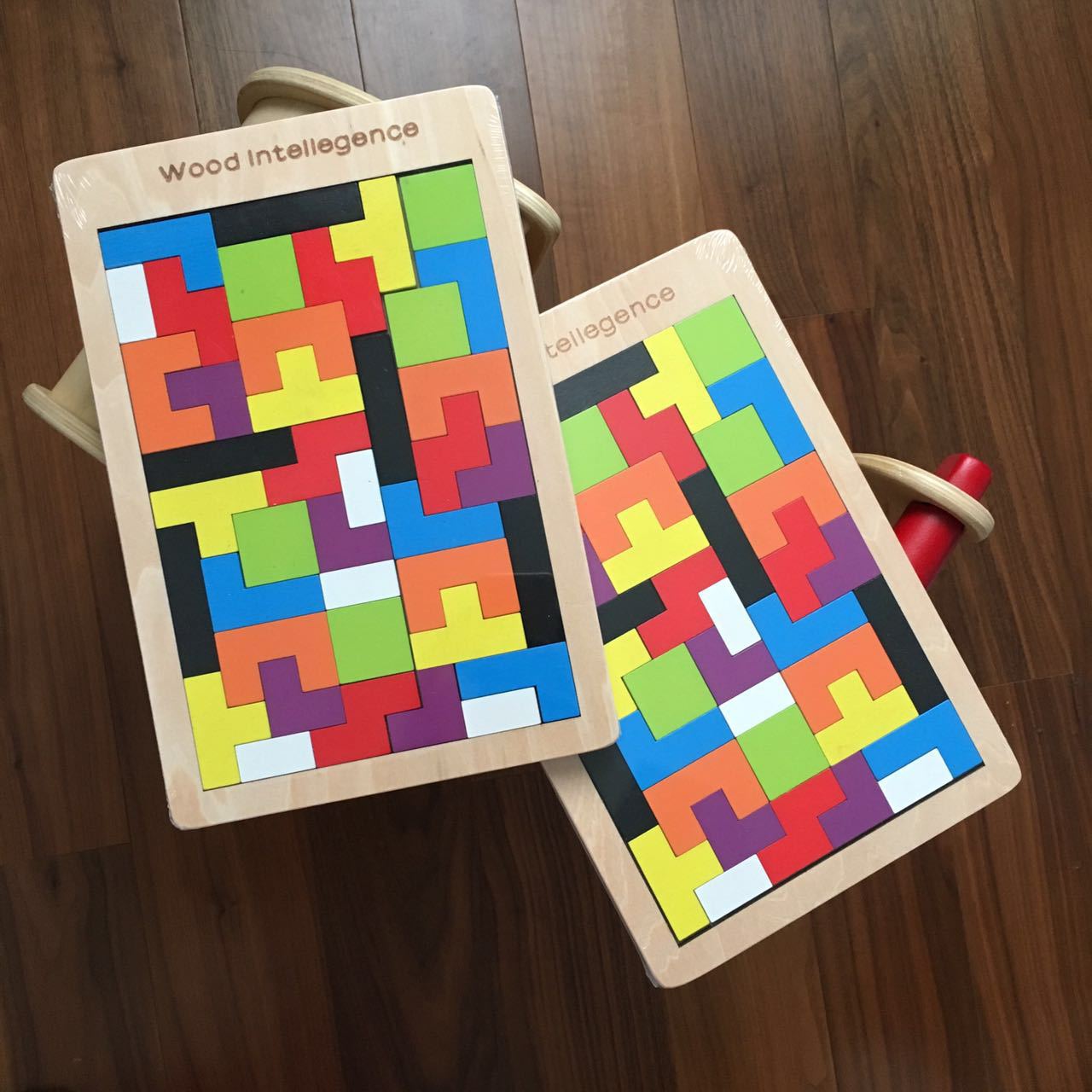 早教 彩色俄罗斯方块成人智力积木制拼图游戏拼板儿童教益智玩具