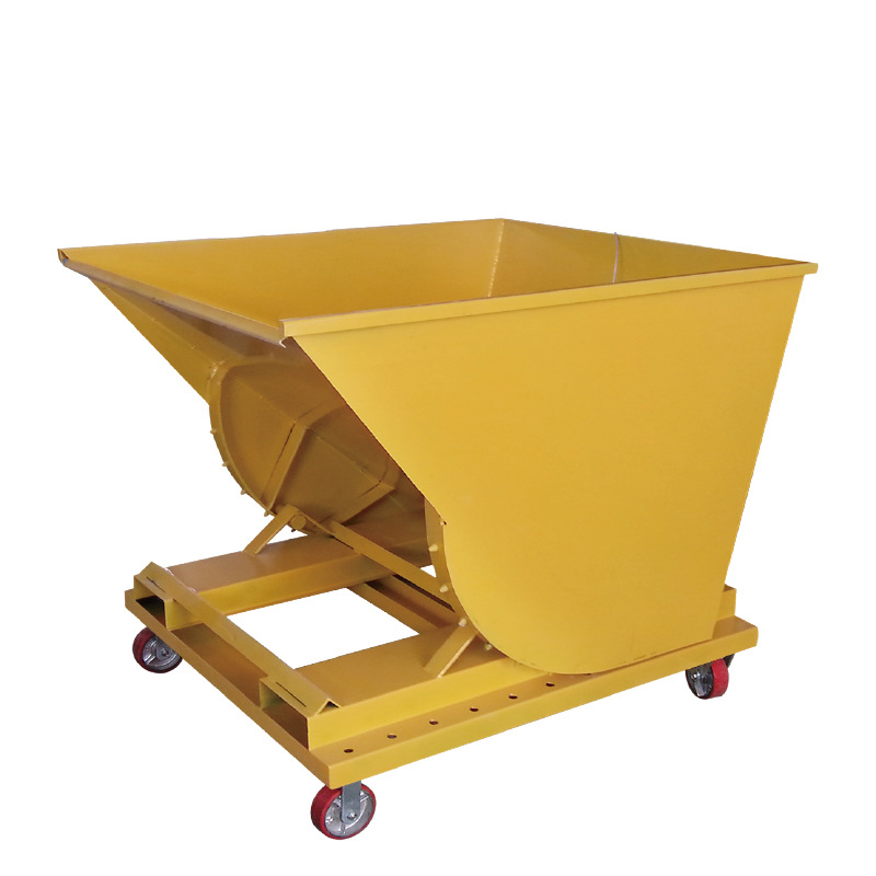 废料铁屑车机床工业垃圾车自卸手推翻斗重型清理车车手推工具车