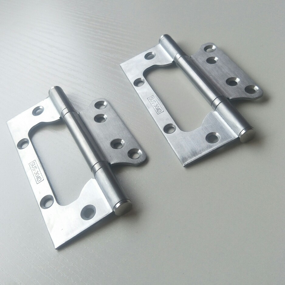 领军5寸不锈钢子母合页钢木门合页卧室木门铰链带螺丝两片价格