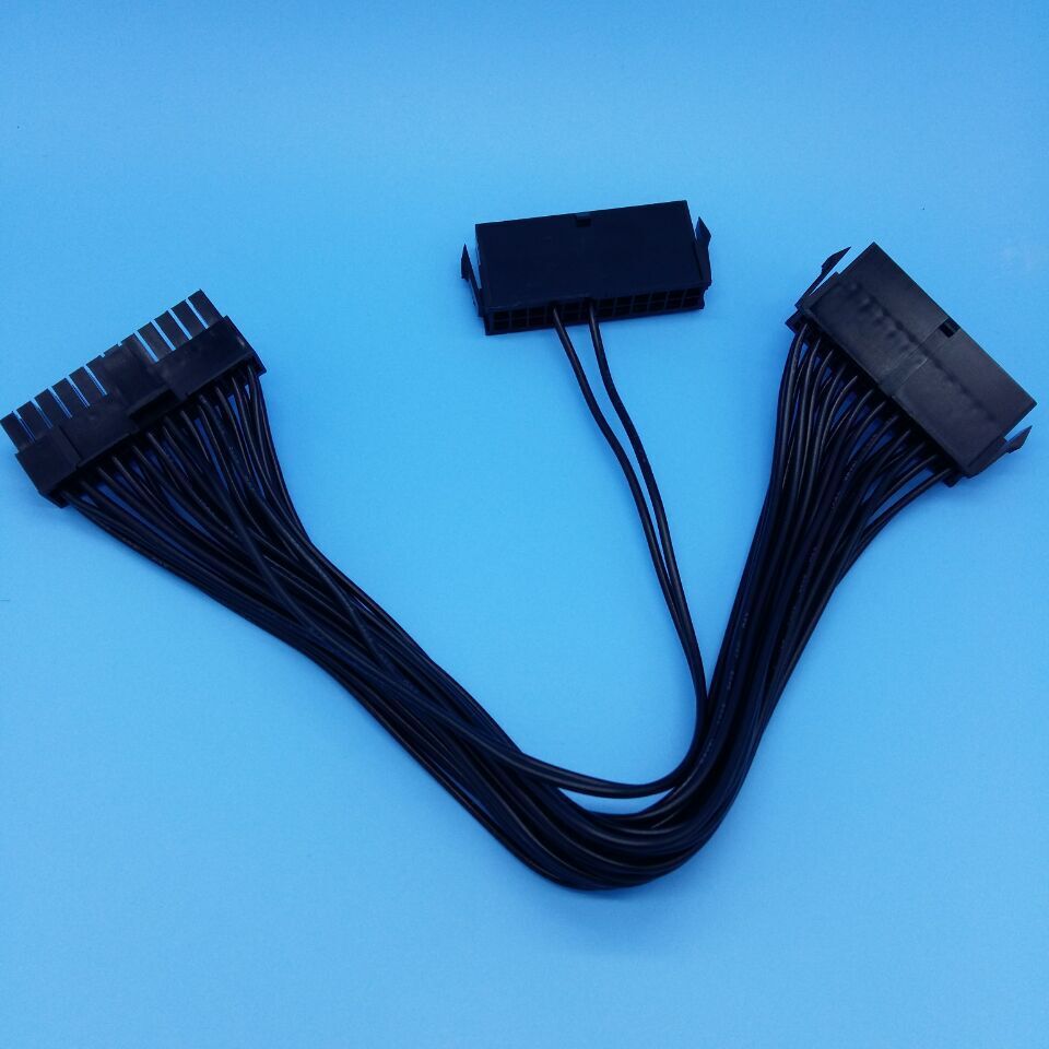 矿机24pin双启动电源线 同步同启电源线 双电源启动线 18awg全铜