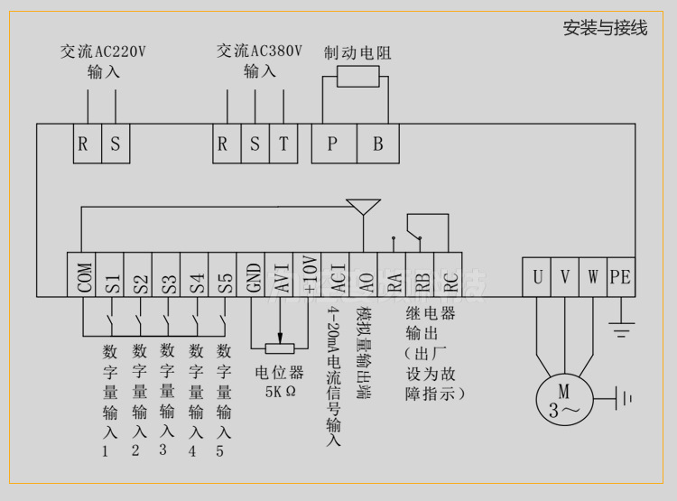 5-7.5kw380v三相电机单相220v调速器