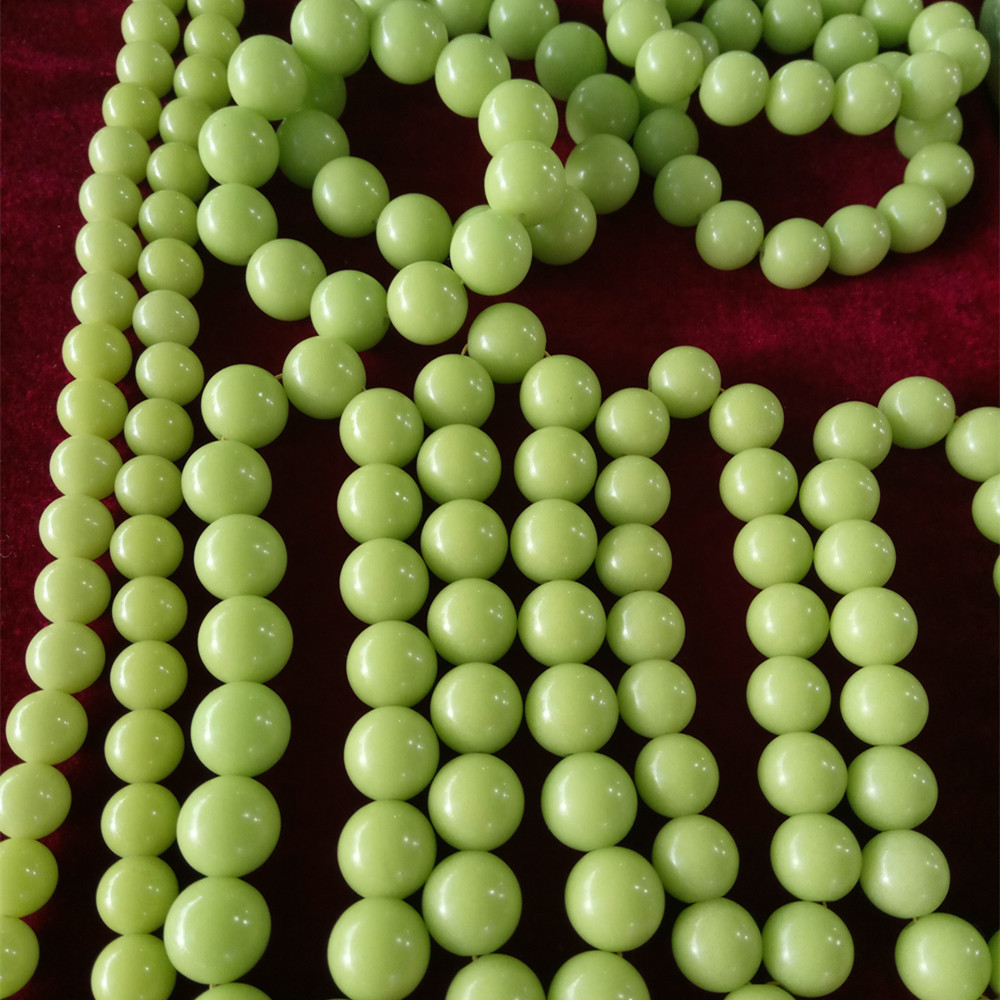 批发夜光石手链 夜明珠手串 夜光球原石手链