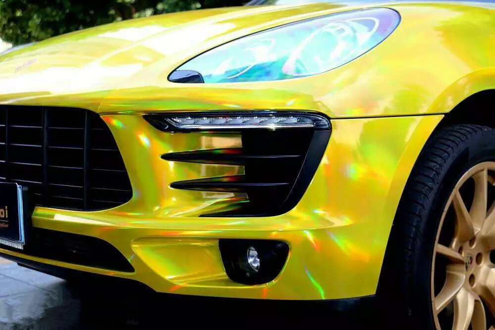 汽车贴纸 镭射膜 车身改色膜 七彩镭射改色膜 全整车贴改装改色膜