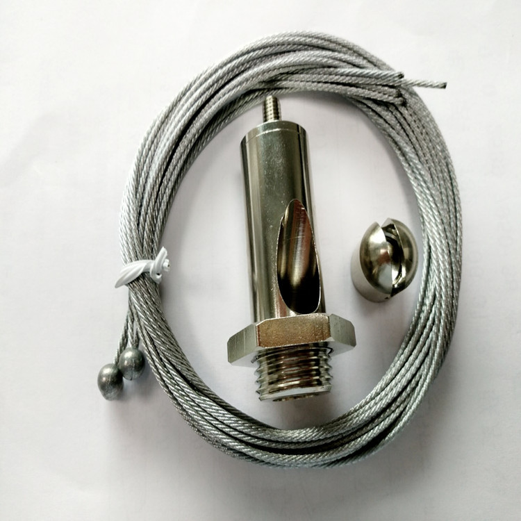 天花板悬挂件灯具锁线器悬吊钢丝绳过电线锁线器吊灯吊线给合