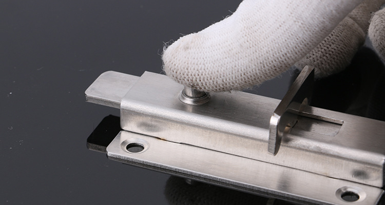 批发加厚2 3 4寸不锈钢自动弹簧插销 防盗门闩 锁扣门插明门销