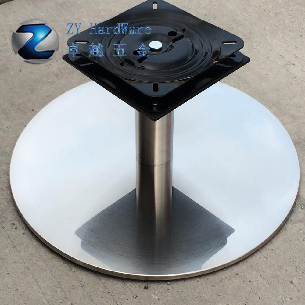 定做旋转转椅配件 不锈钢沙发转椅底座 180度复位转盘沙发脚