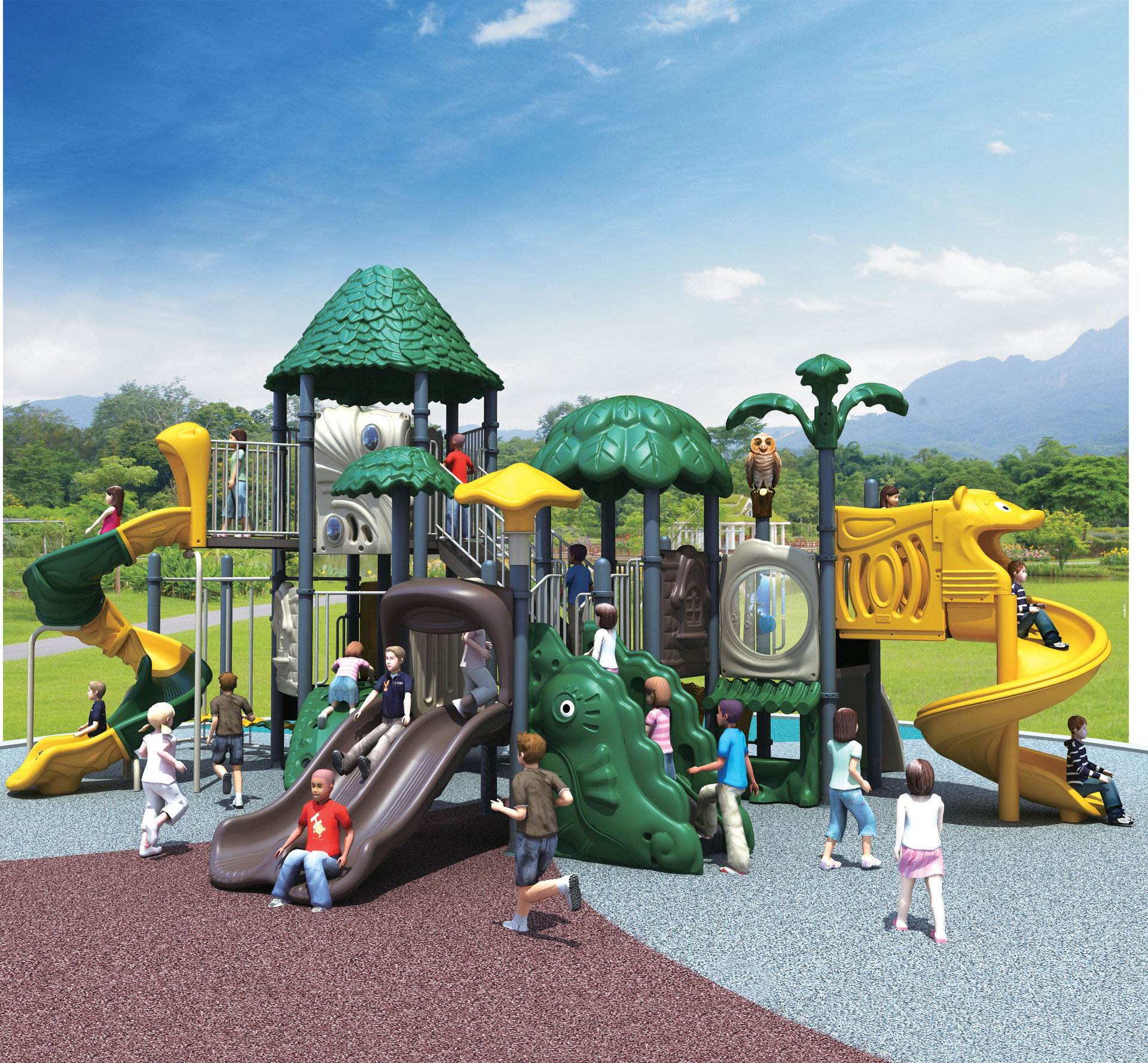 幼儿园滑梯,户外游乐设施,塑料滑梯,不锈钢滑梯,广州淘气堡