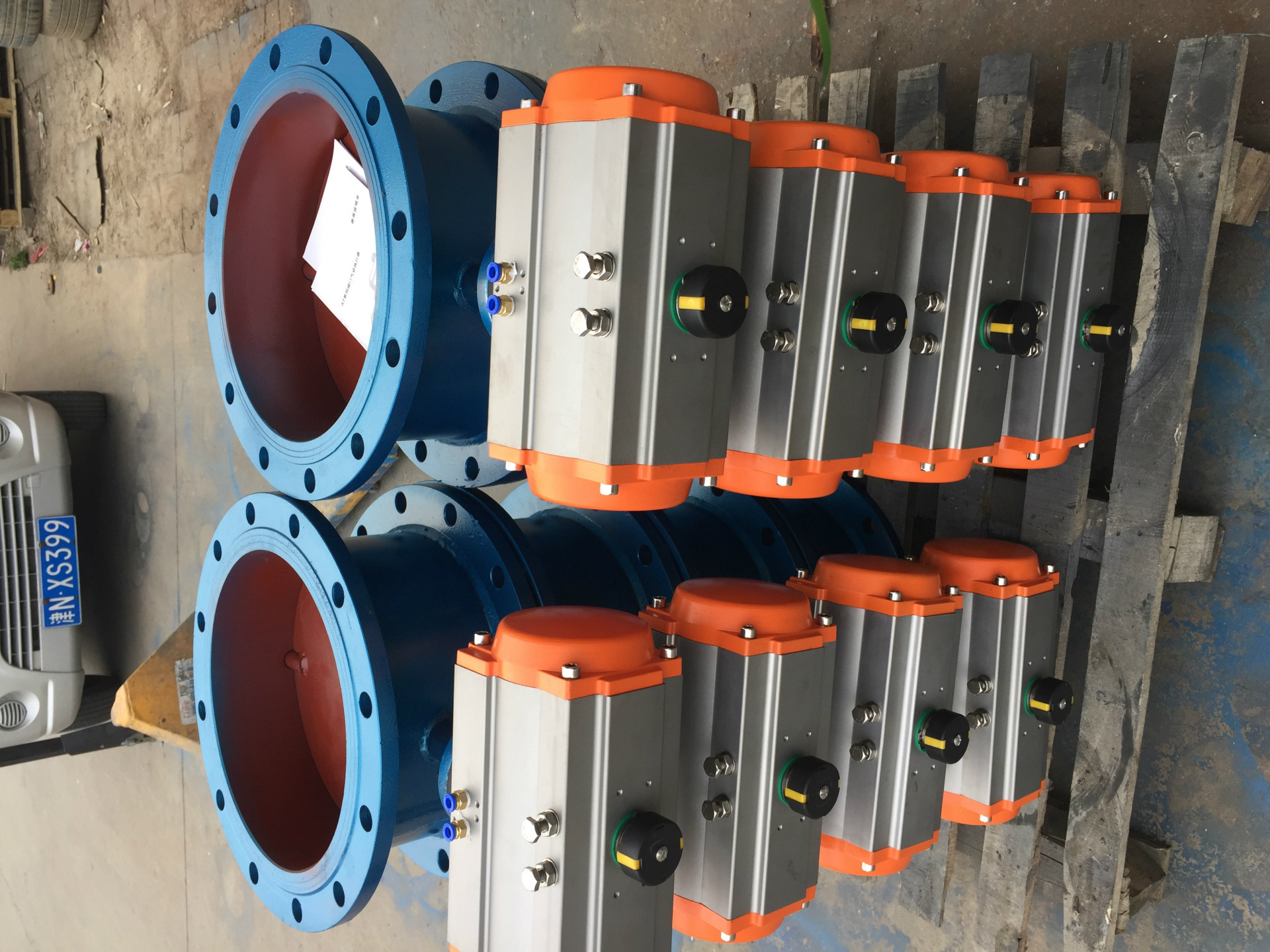 厂家直销不锈钢气动通风蝶阀 耐高温型法兰通风蝶阀d641w-6c