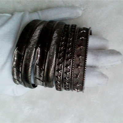 手镯电镀枪色首饰镀枪色加工五金电镀厂表面处理电镀枪黑色加工