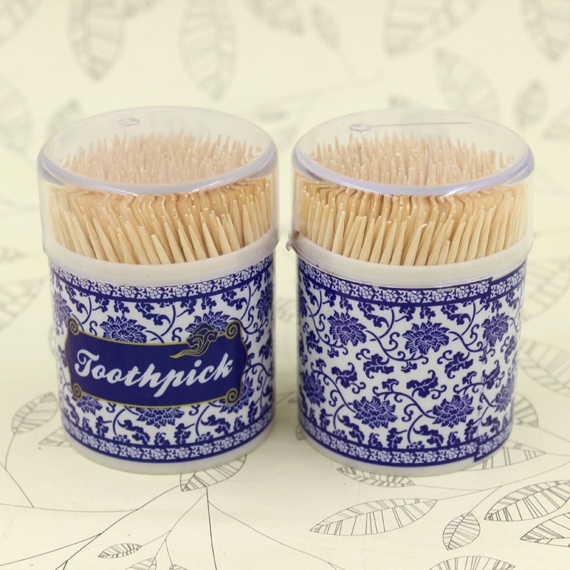 家居不伤牙龈一次性竹牙签筒装牙签餐厅酒店牙签经济型百货批发