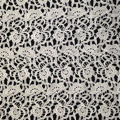 海帝实业 绿海花边 涤光线刺绣 水溶工艺 满幅绣品