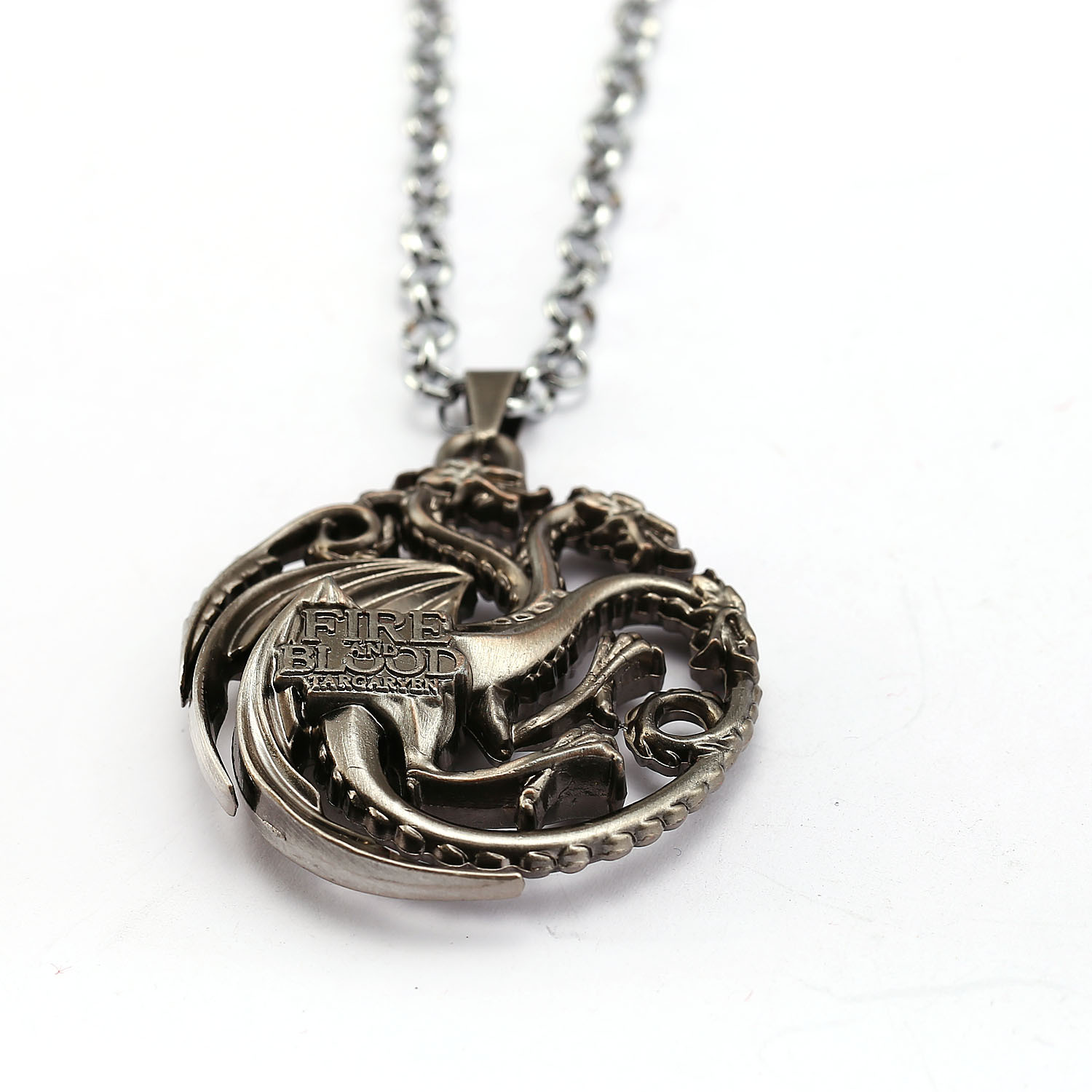 热门影视 权利的游戏 冰与火之歌 坦格利安家族 龙吊坠项链