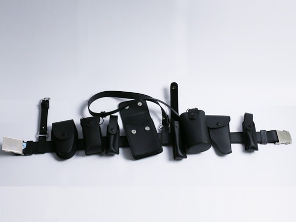 尼龙牛津真皮八件套 多功能战术腰带 安保武装带 保安执勤腰带