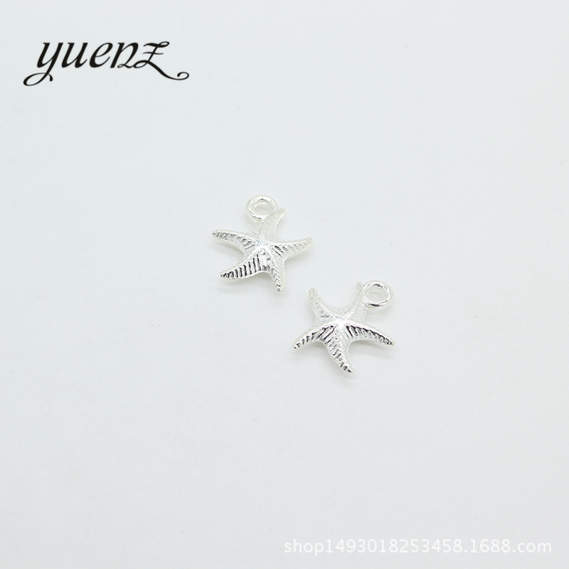 Yuenz DIY Ornament Accessories Starfish Alloy Pendant Vintage Alloy Small Pendant D702