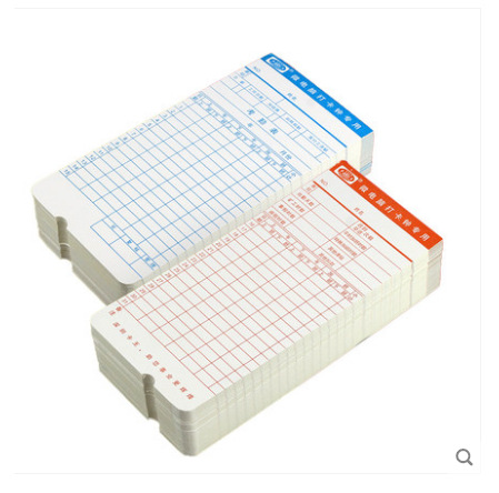 考勤卡 加厚打卡纸 微电脑打卡钟打卡机考勤机专用100张/包