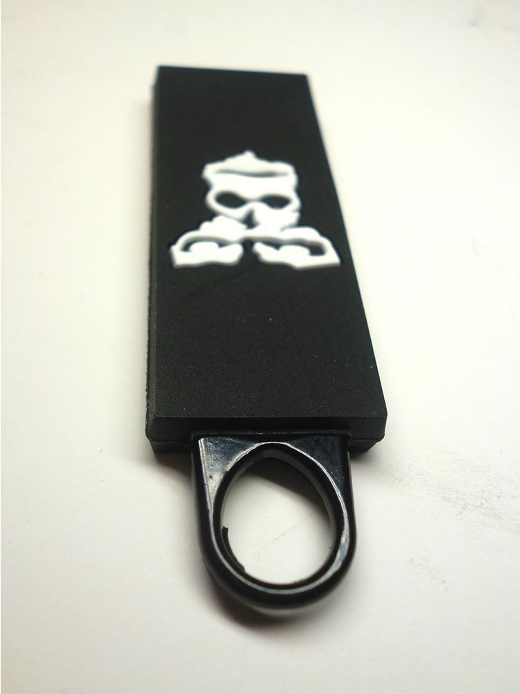 塑胶拉头_定做方形拉牌 五金头环保pvc塑胶拉头 log