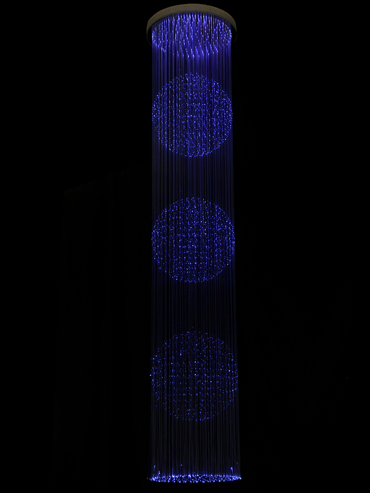 光纤吊灯酒店大堂ktv夜场会所商场led光纤工程艺术造型灯满天星空