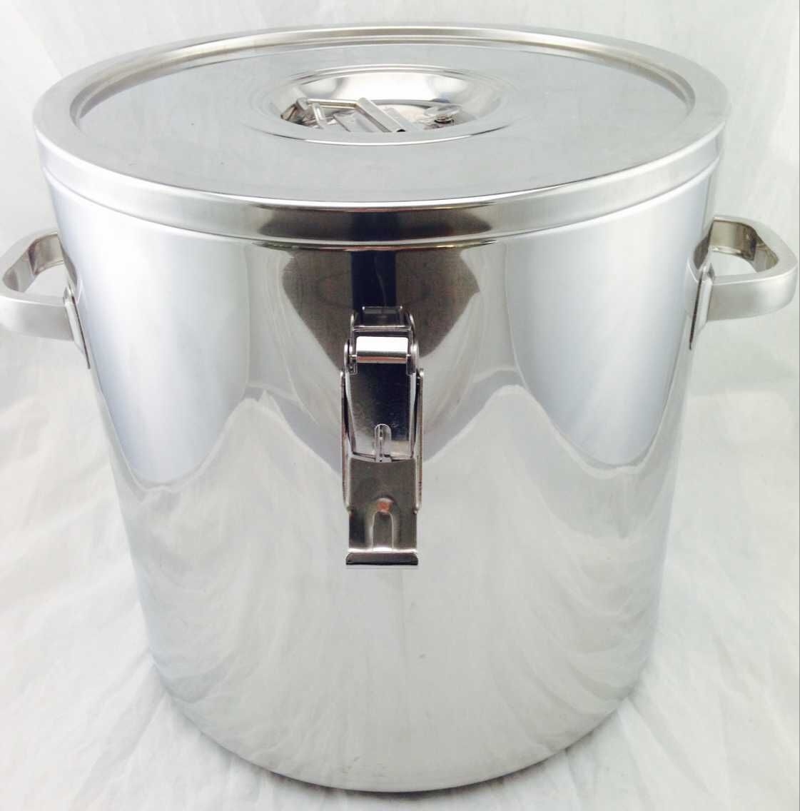 不锈钢保温桶平盖保温桶水桶奶茶桶大容量保温桶商用饭桶开水