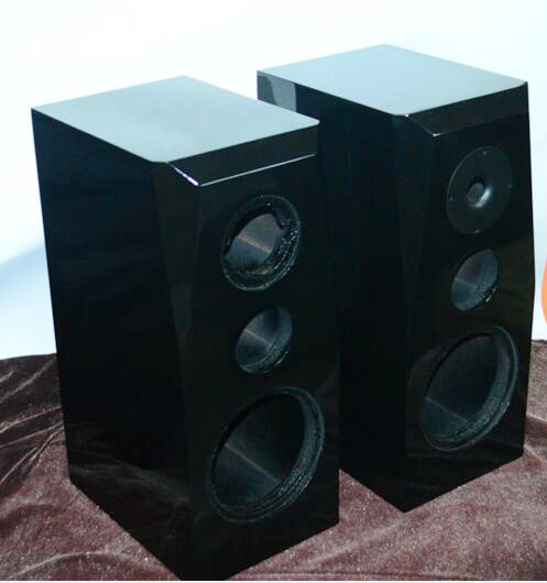 汽车音响三分频喇叭试音箱 烤漆书架箱 惠威试音箱空箱 空音箱