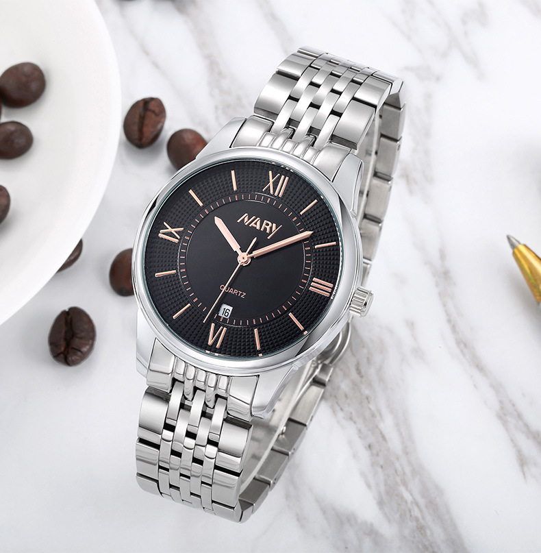 nary/耐瑞 简约情侣手表男女学生潮流时尚防水石英腕表 6132新