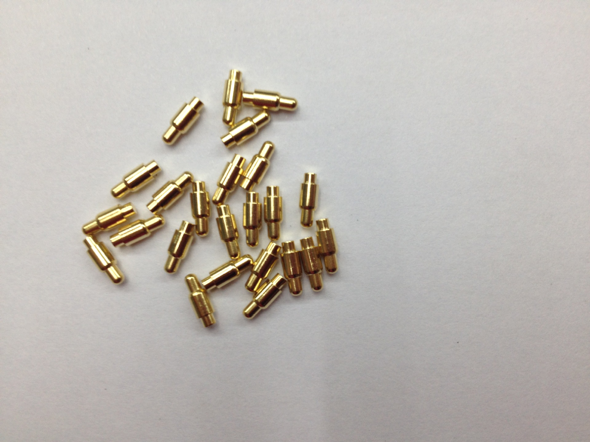 专业加工pin针连接器pin针圆镀金连接器 双排精密pin针1.5mm