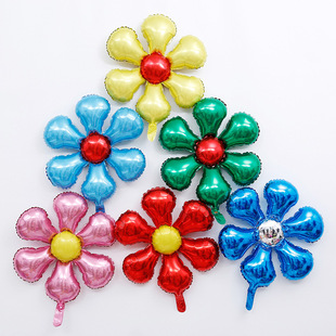 铝膜气球 六瓣花气球花朵幼儿园圣诞节新年装饰年会元旦布置