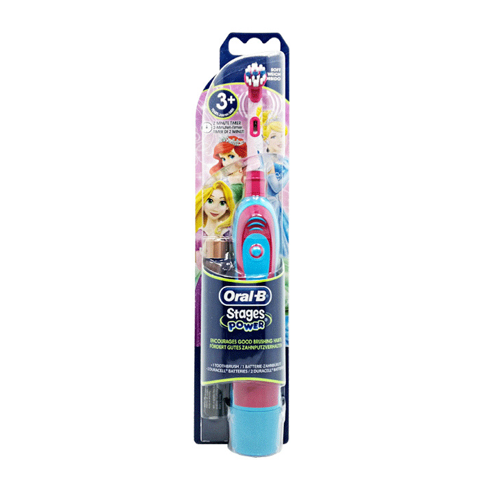 现货博朗oralb/欧乐b儿童软毛电池型时控电动牙刷db4510k 1件代发