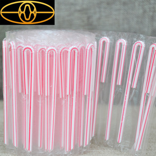 重庆厂家直销u形弯头彩色吸管彩色一次性饮料吸管牛奶吸管