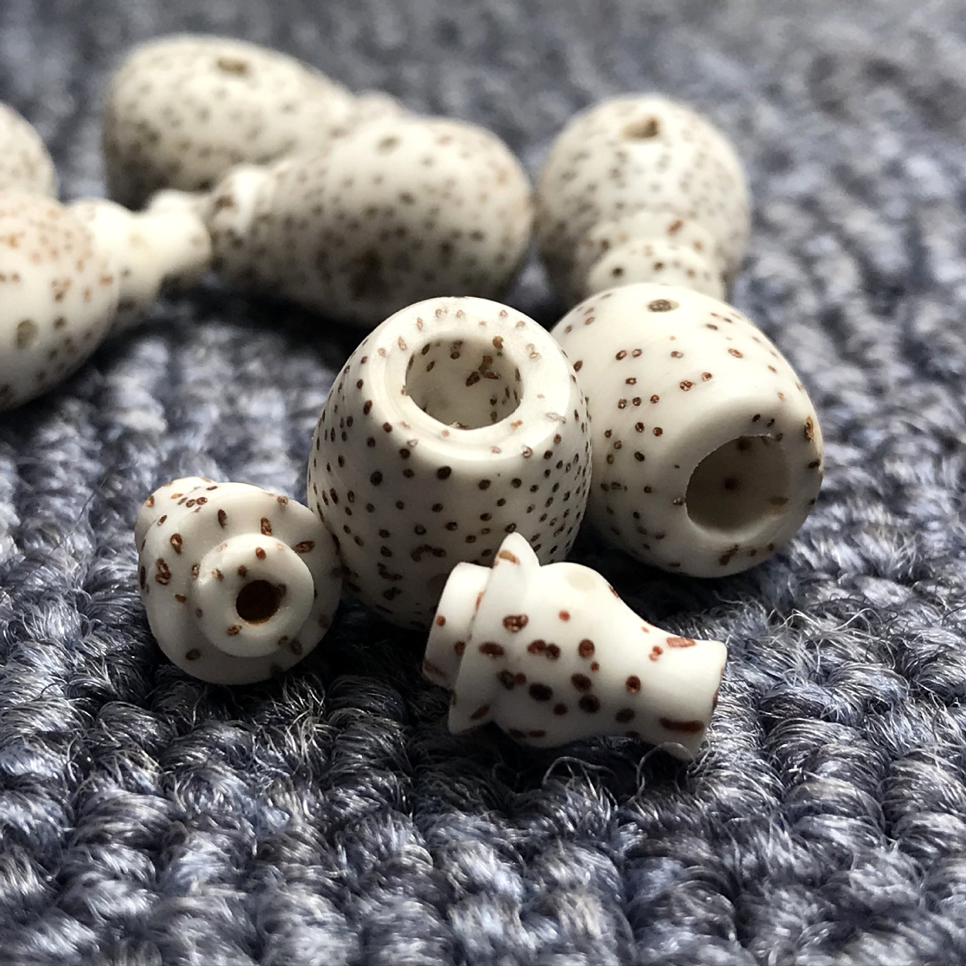 厂家批发高密星月菩提一体三通佛头 佛珠手串diy饰品配件