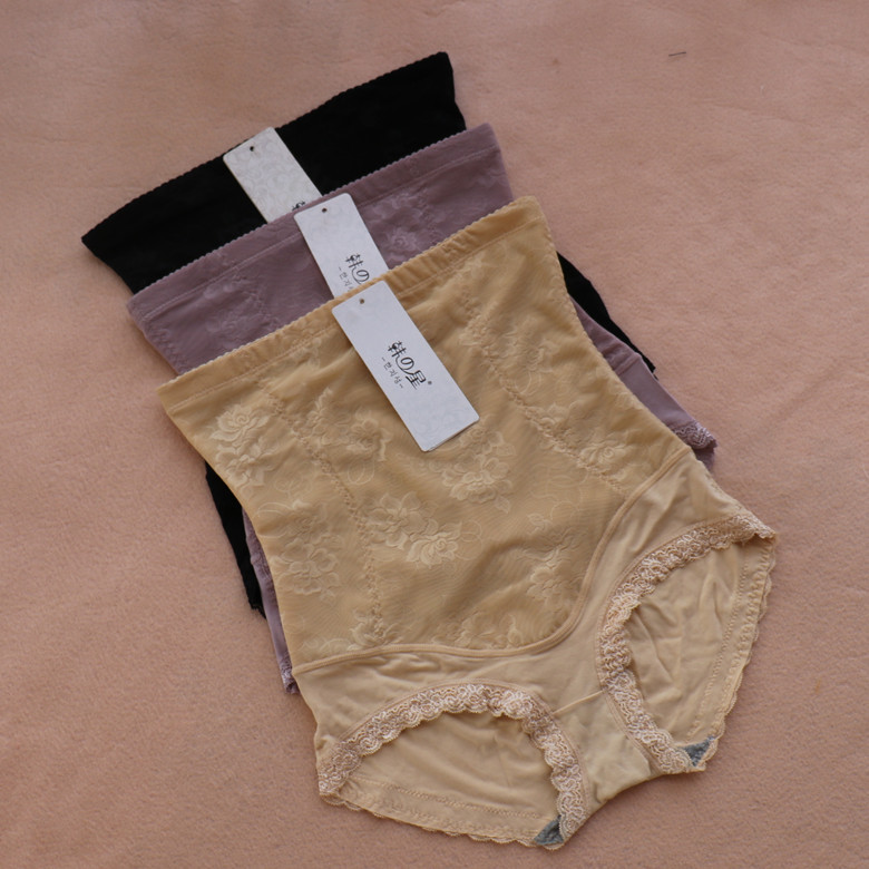 高腰收腹内裤小蛮腰无痕提臀收胃大码塑身产后加强瘦身内裤不卷边