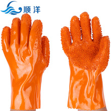 厂家批发 止滑手套  浸塑手套 止滑颗粒物防滑耐油耐酸防滑工作劳