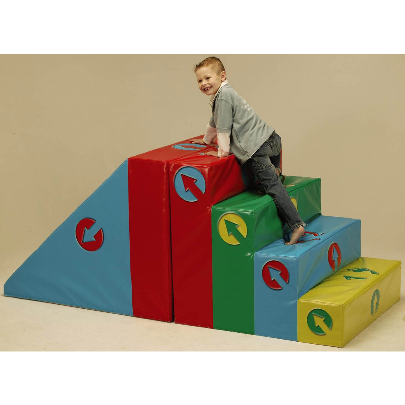 运动馆软体组合楼梯 儿童感统软体二三步阶梯 幼儿园亲子软体台阶