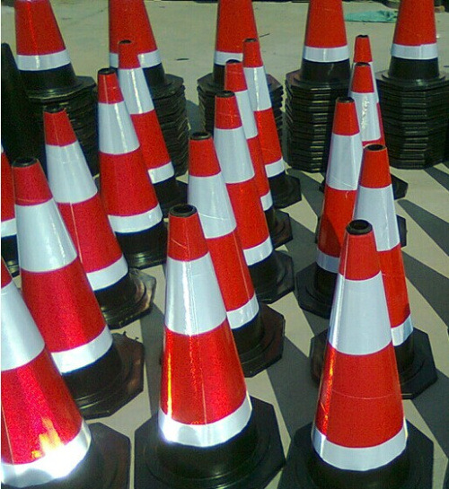 橡胶路锥 70cm路障锥形 路标 交通反光锥桶 雪糕筒 交通设施 圆锥