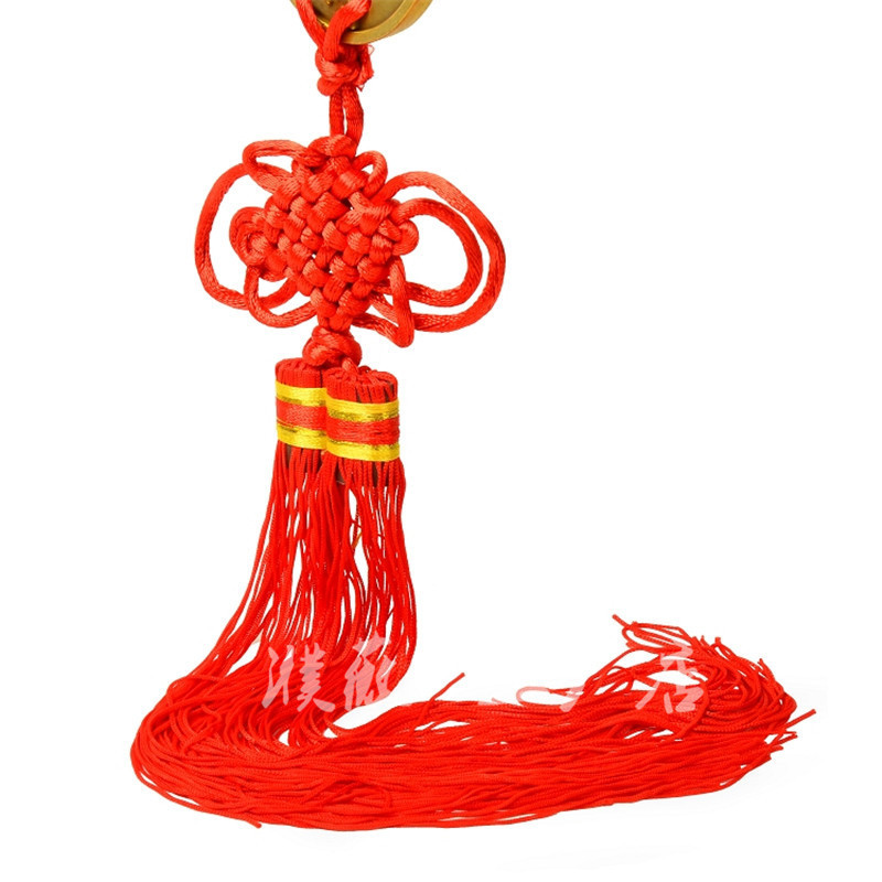 家居黄铜蝙蝠铜钱挂件 中国结大中小号