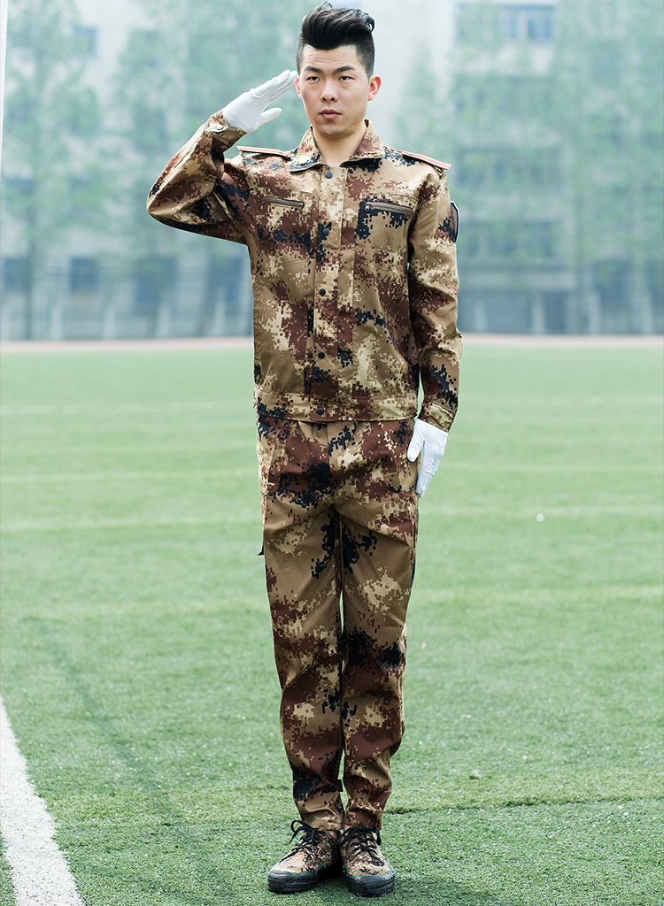 新款夏季学生军训迷彩服套装 户外拓展丛林海洋迷彩套装厂家直销