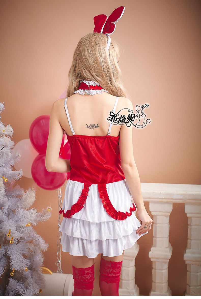 情趣圣诞装cosplay服装性感兔女郎圣诞游戏制服l176